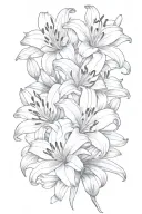 lily flowers tattoo design idea