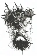 An anime-inspired tattoo symbolizing discipline and motivation tattoo design idea