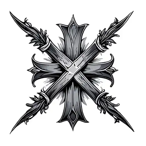 Cool Cross tattoo design idea