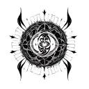 Boredom symbol tattoo design idea