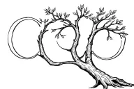 connect R C L together on a lebanese cedar tree tattoo design idea