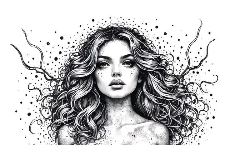 girls sexy woman tattoo design idea