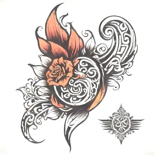 forarm half sleeve tattoo design idea