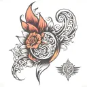 forarm half sleeve tattoo design idea