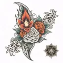 forarm half sleeve tattoo design idea