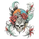 forarm half sleeve tattoo design idea