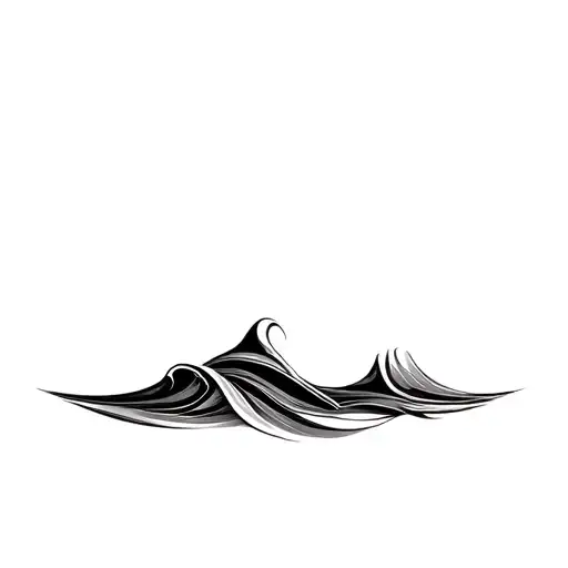 Filler Wave Patterns tattoo design idea
