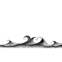 Filler Wave Patterns tattoo design idea