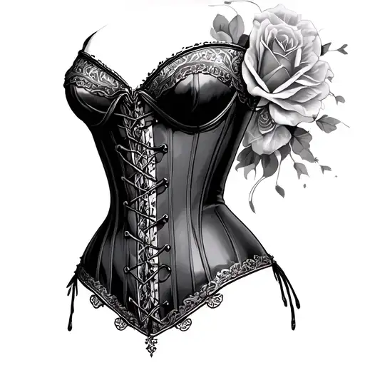 Corset tattoo design idea