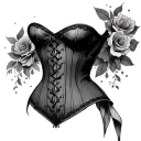 Corset tattoo design idea