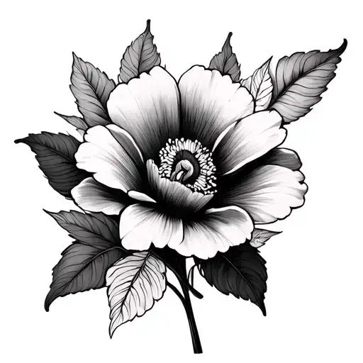 mai flower always and forever tattoo design idea