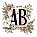 Long live AB initials inside tattoo design idea