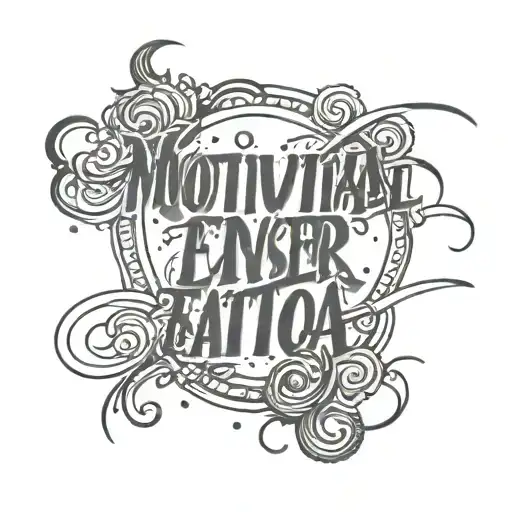 motivational text in spanish tattoo design idea