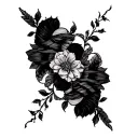 Garter tattoo design idea