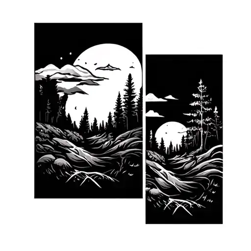 Outdoor tattoo design idea