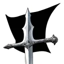 Nesta's sword, Ataraxia, is a simple steel greatsword with a rounded pommel and cross guard that was forged by Nesta her tattoo design idea