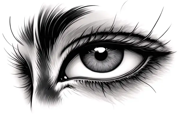 animals eyes tattoo design idea