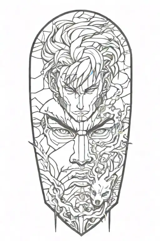 manga inspired tattoo tattoo design idea