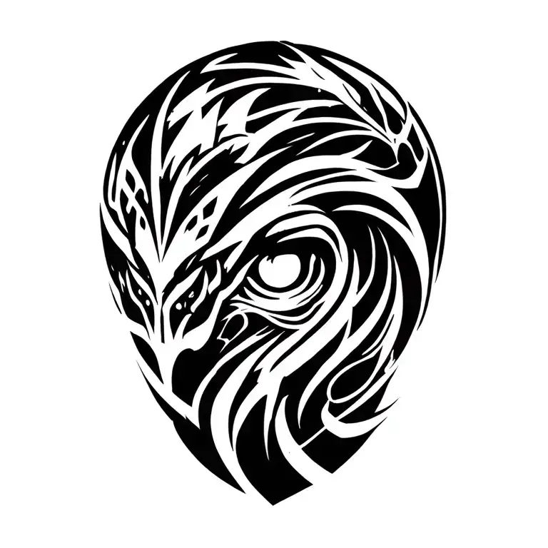 cyber tribal tattoo tattoo design idea