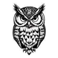 Owl tattoo design idea