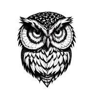 Owl tattoo design idea