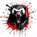 Honey Badger tattoo design idea