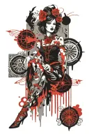 empress tarot card tattoo design idea