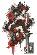 empress tarot card tattoo design idea