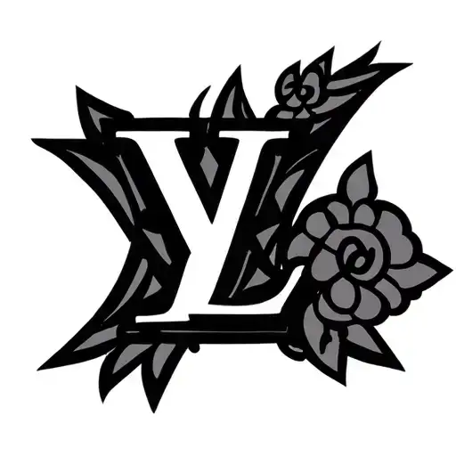 Louis Vuitton pattern tattoo design idea