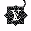 Louis Vuitton pattern tattoo design idea
