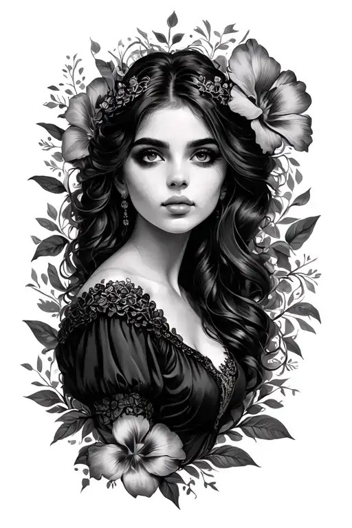 "Sarah Justine. Alicia" Fleur de Tiaré tattoo design idea