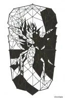 pineapple spider tattoo design idea