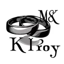 "M & K Kirby" wedding rings intertwined tattoo design idea