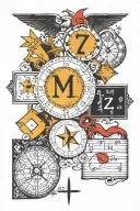 math equations tattoo design idea