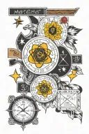 math equations tattoo design idea