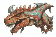 carnotaurus tattoo design idea