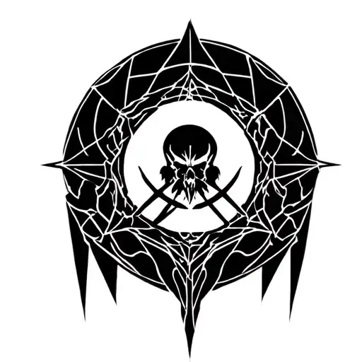 overlord logo combined tattoo design idea
