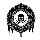 overlord logo combined tattoo design idea