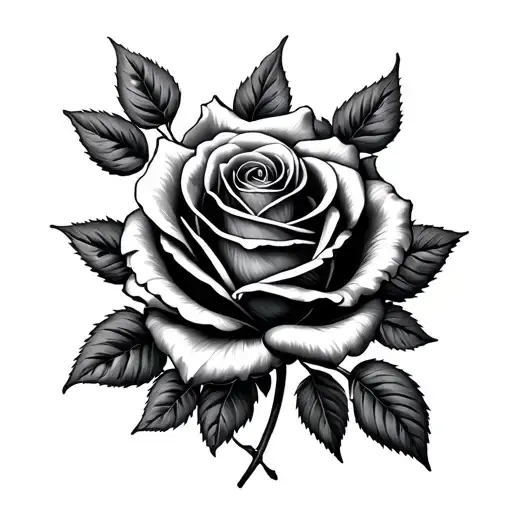 Roses dark for cover tattoo design idea