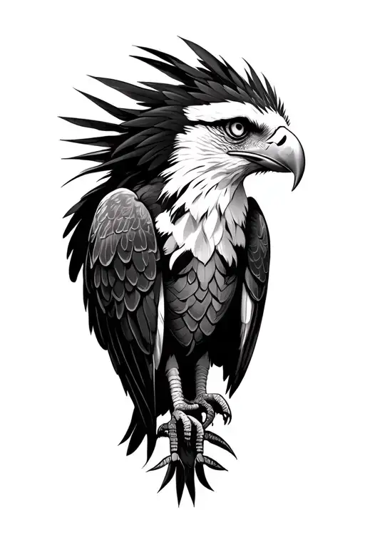 filipino,scorpio,american,philippine eagle tattoo design idea