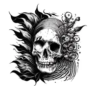 biometric infection external from skin tattoo design idea