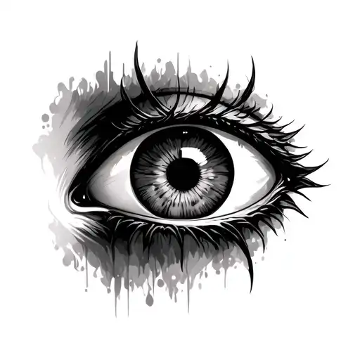 Devil Eye tattoo design idea