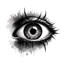 Devil Eye tattoo design idea