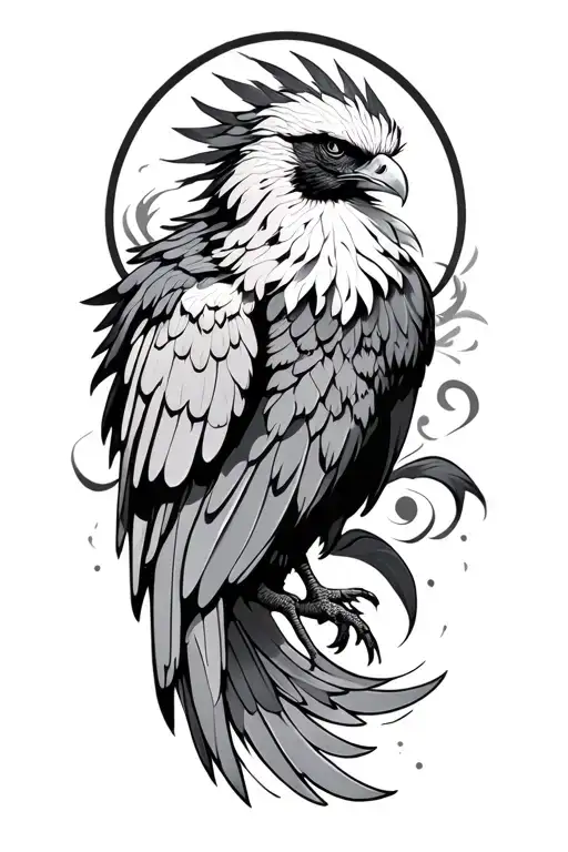 phoenix tattoo design idea