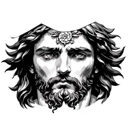 Jesus Christ tattoo design idea