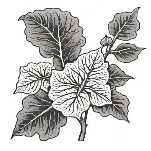 fig leaf tattoo design idea
