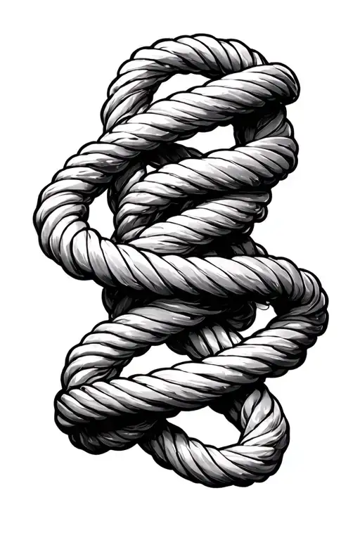 noose knot tattoo design idea