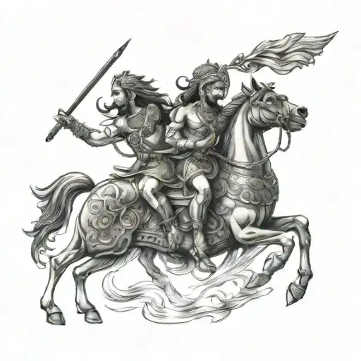 Mahabharat tattoo design idea