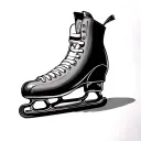 banana on ice skates tattoo design idea