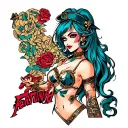 Fortuna Hooker tattoo design idea